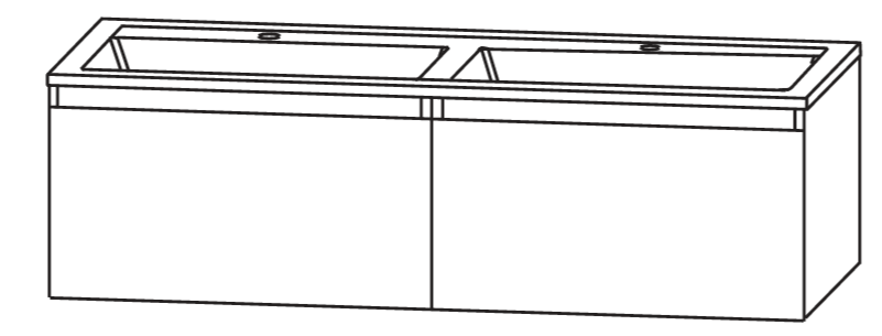 Laguna Spirit Waschtisch mit Unterschrank