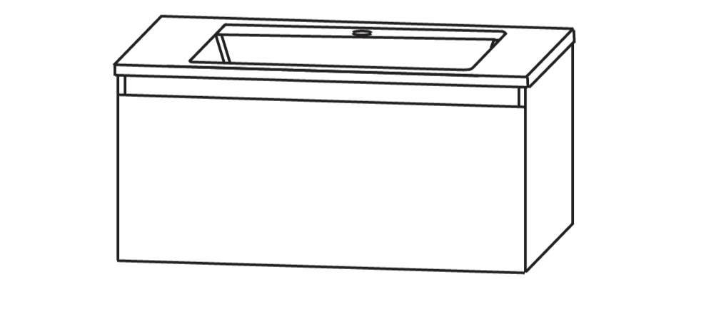 Laguna Spirit Waschtisch mit Unterschrank