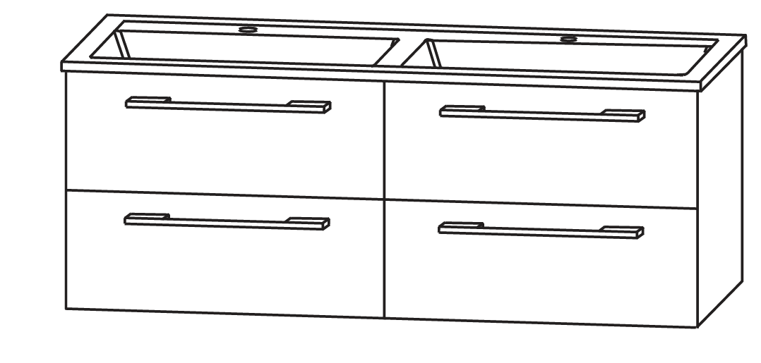 Laguna Spirit Waschtisch mit Unterschrank