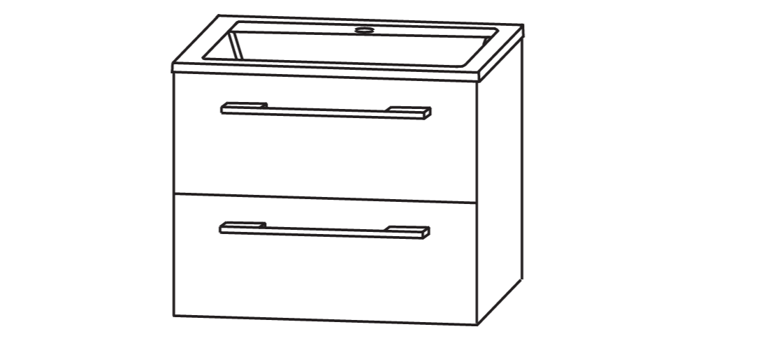 Laguna Spirit Waschtisch mit Unterschrank