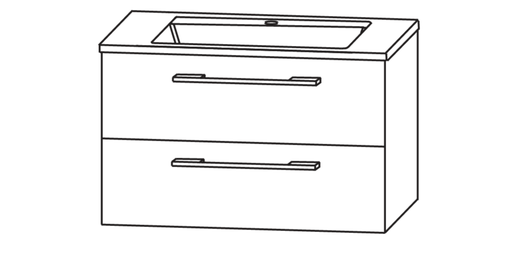 Laguna Spirit Waschtisch mit Unterschrank
