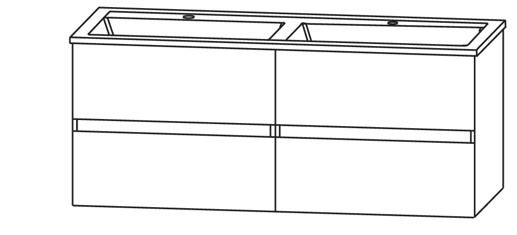 Laguna Spirit Waschtisch mit Unterschrank