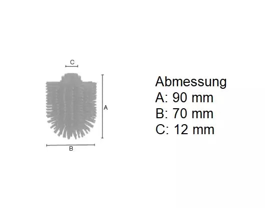 SMEDBO ERSATZBÜRSTE WC SCHWARZ TPR H235S